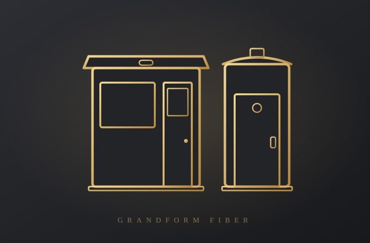 FRP security cabin and portable toilet - Grandform Fiber